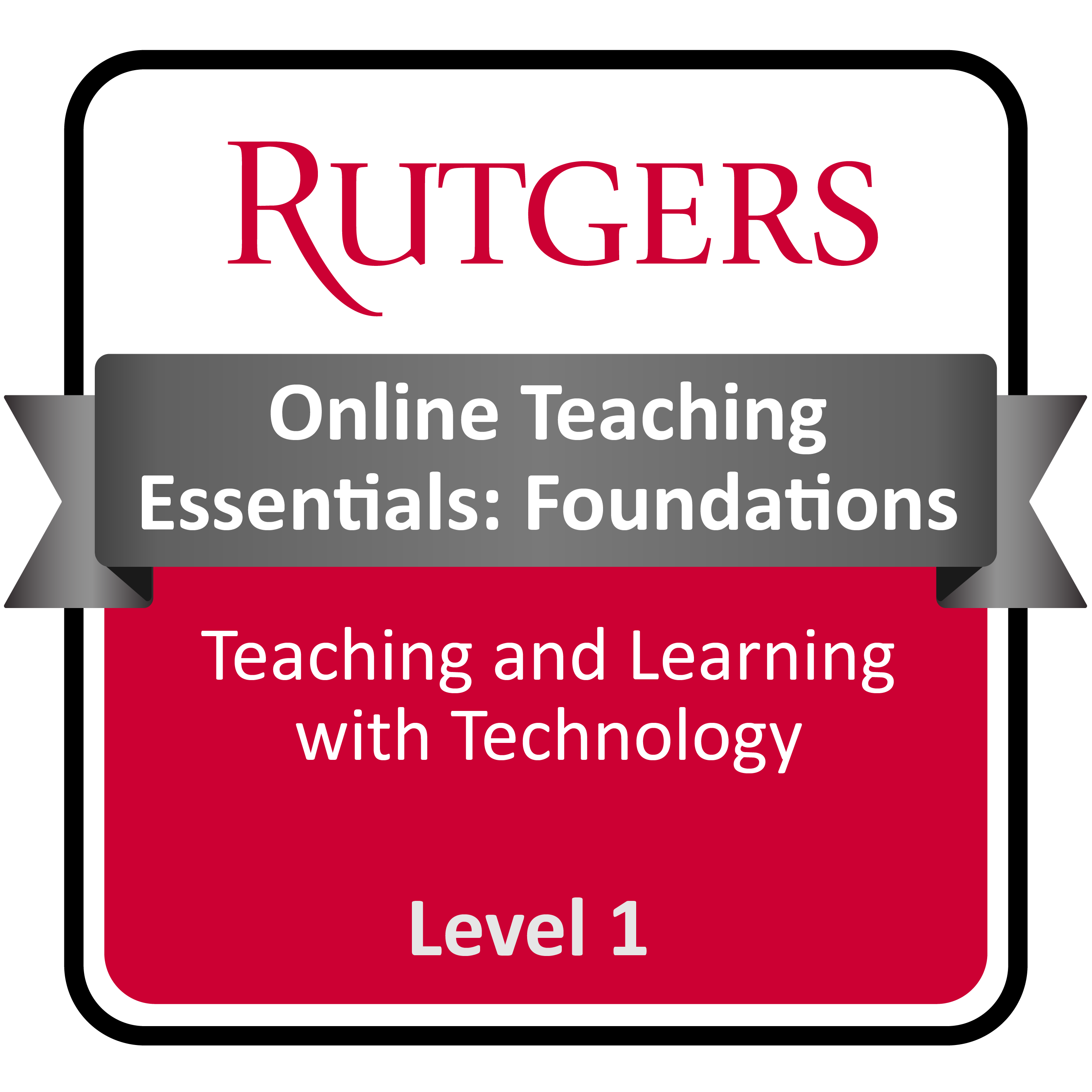 Level 1: Online Teaching Foundations badge